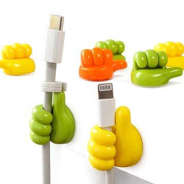 Thumb Cable Holder Clips – Cute Cable Organizer (Pack of 6)
