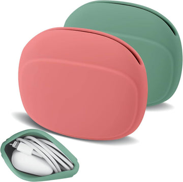 Silicone Cable Organizer Case | Portable Wire Storage Box for Earphones & Chargers