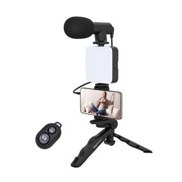Mobile Vlogging Kit with Mic & Tripod | Video Recording Setup for Reels & YouTube