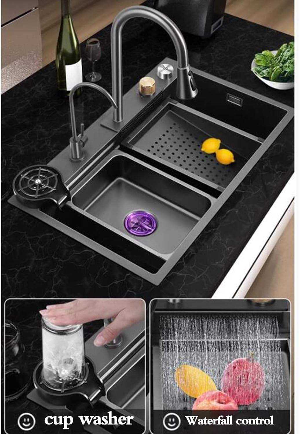 Multifunctional Kitchen Sink Set – Smart Faucet with Accessories