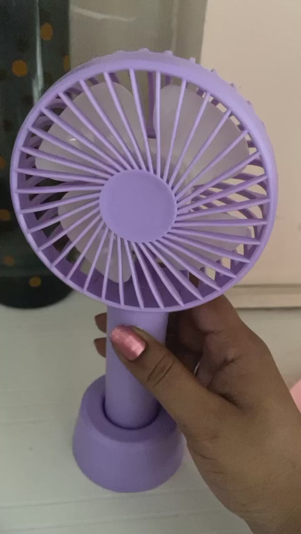 Mini Hand Fan (Portable & Rechargeable)