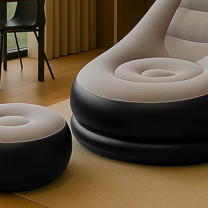 Inflatable Sofa with Foot Stool