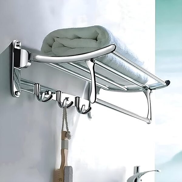 Stainless Steel Folding Towel Rack (24 Inch)